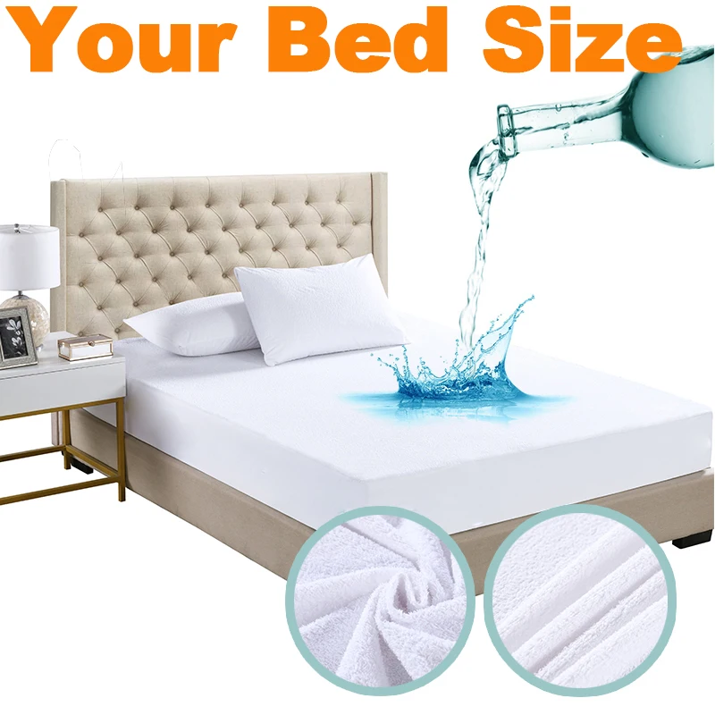 Водонепроницаемый матрац Подкладка Топ гипоаллергенный Матрас протектор от