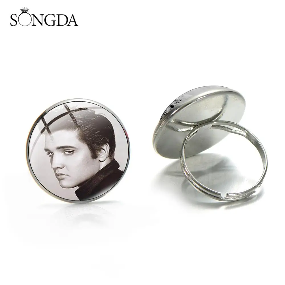 SONGDA знаменитая рок звезда кольца ручной работы стекло кабошон с фото