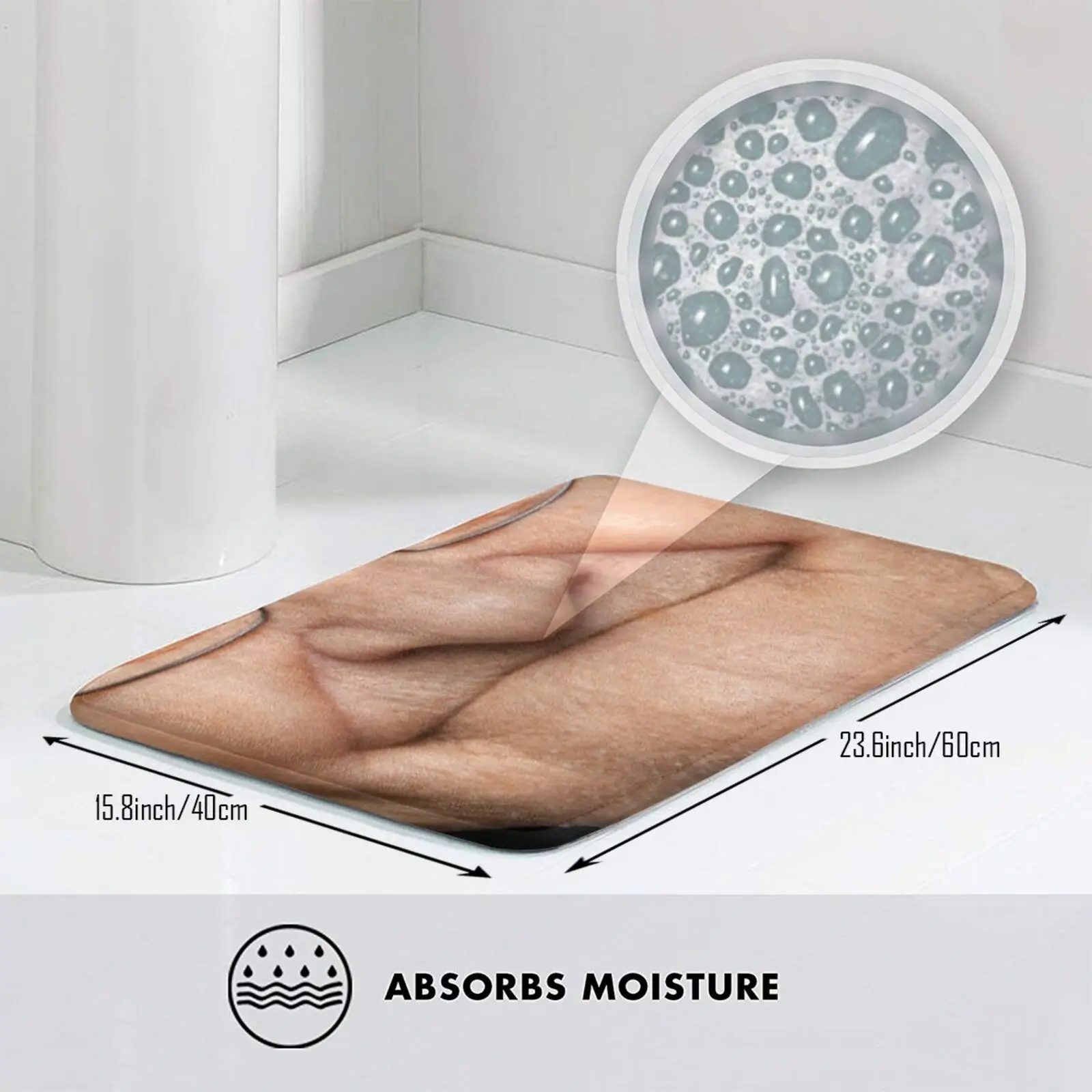 Дедушка забавная улыбка без зубов коврик ковер Противоскользящий для входной