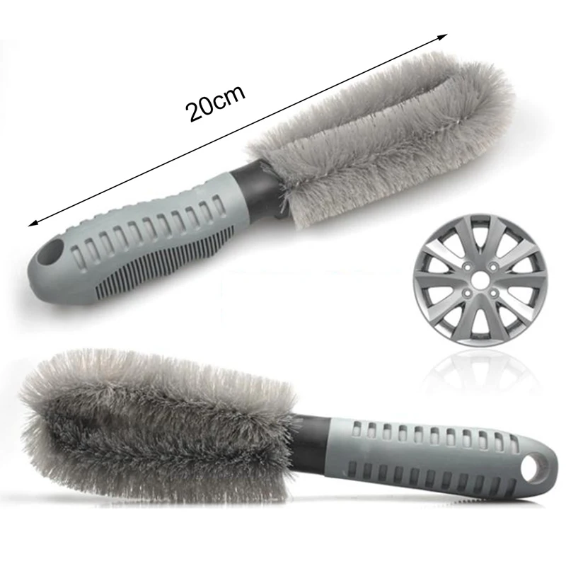 

Car Wheel Wash Brush Microfiber Wheel Tire Rim Brush with Plastic Handle Cars Detailing Sponge Tools Auto Cleaning Brushes