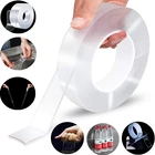 Нано прочная водонепроницаемая лента без следов устойчивая к высоким температурам прозрачная двусторонняя очистка может использоваться повторно 135 метра