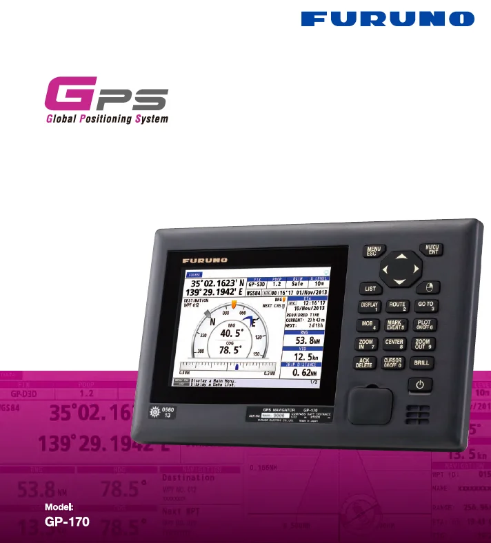 

FURUNO GP-170D marine DGPS GPS navigator high accuracy ship communication navigation maritime electronics IMO SOLAS CCS