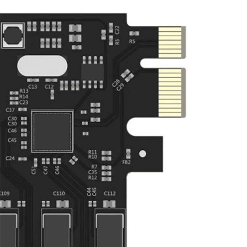 

USB 3.0 PCI-E Expansion Card Adapter 7 Ports USB 3.0 Hub Adapter External Controller PCI-E Extender PCI Express Card