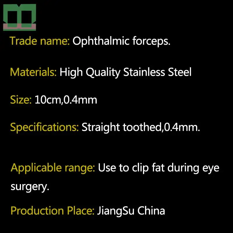 Хирургический Инструмент толстые щипцы ласточкин хвост с позолоченной ручкой 0 4