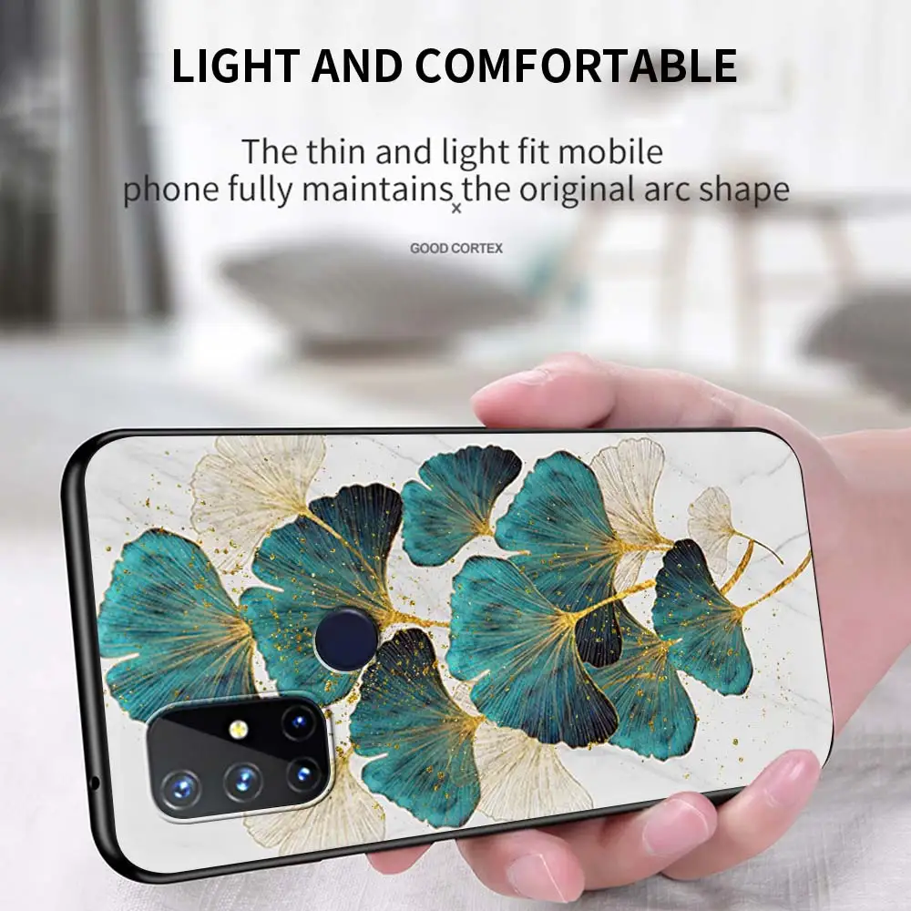 for oneplus 8 nord 7pro case for one plus z n10 5g 8t 7 pro n100 7t 6t full protection soft phone cover luxury gold foil art sac free global shipping