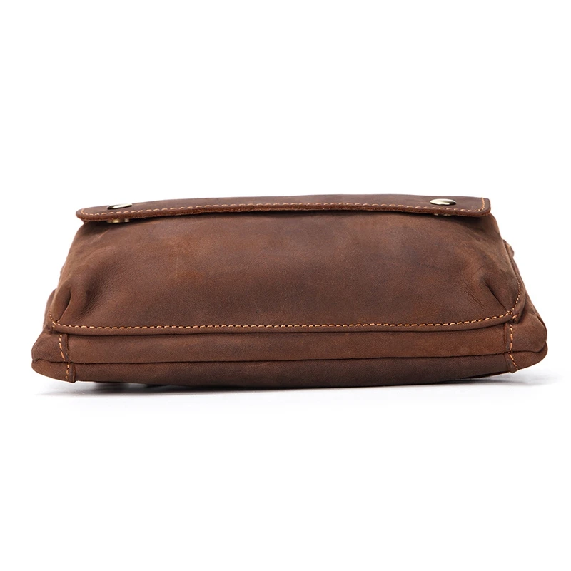 Повседневная поясная сумка из качественной кожи для мужчин модная нагрудная