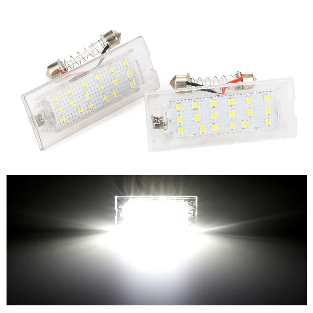 2 шт. белые светодиодные с CANbus номерной знак светильник лампа 18 SMD 3528 для BMW E53 X5 1999