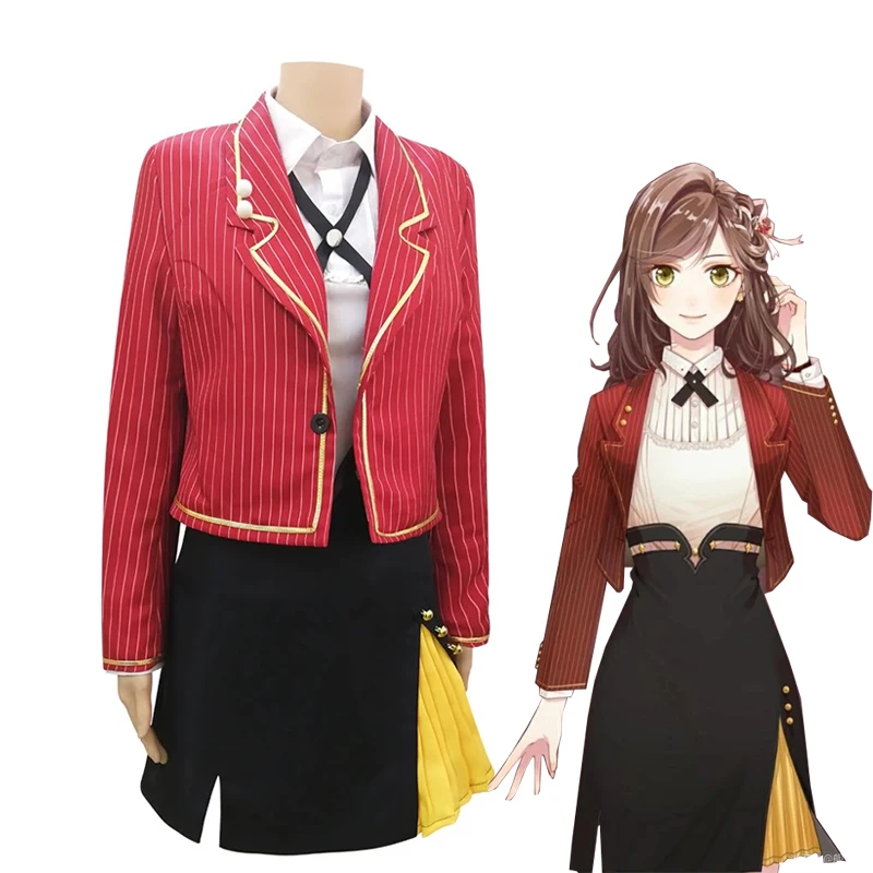 

Tears of Themis Raven Game Cosplay Costumes Coat Shirt Skirt School Uniform Full Set Wig Women Clothing Halloween Carnival Party