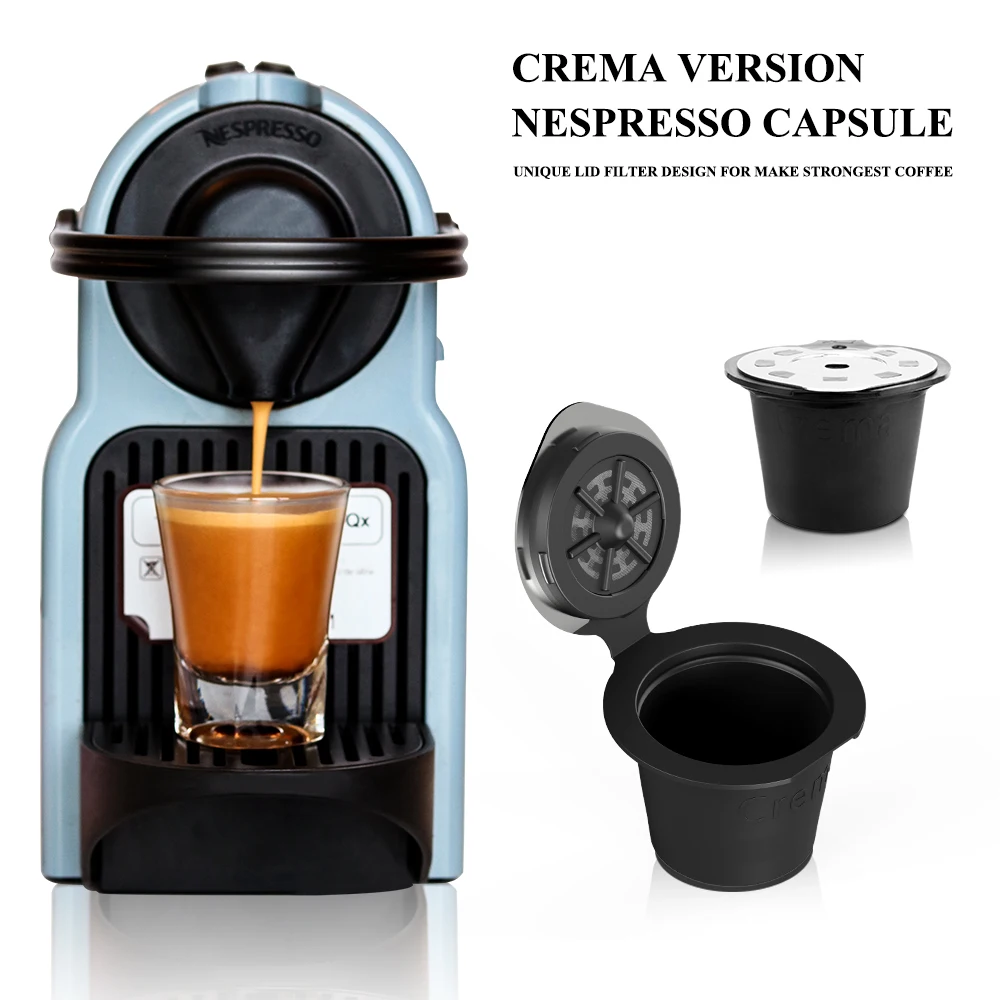 ICafilasUpgrade/нормальные фильтры для кофе Crema кофемашины Nespresso пластиковые капсулы