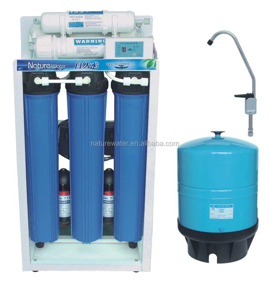 

Commercial 100-400GPD RO water filter / RO water purifier / RO system with autoflushing