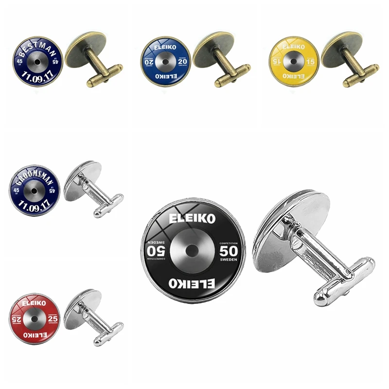 Новинка 2019 ювелирные запонки штанга вес креативные выпуклые мужские подарок