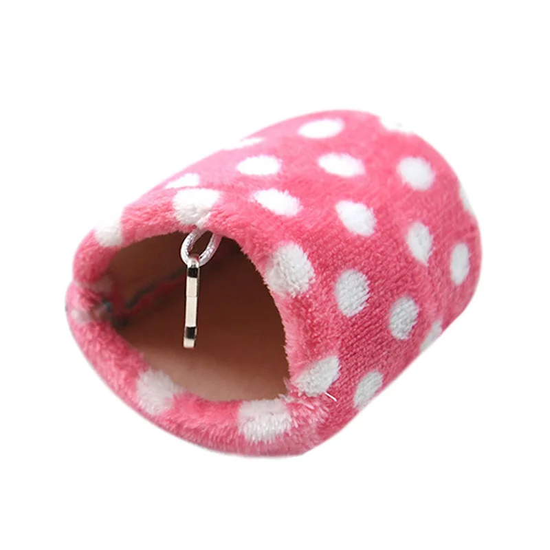 10*6cm Cotton Bed Blue Pink Hamster House Soft Small Animal Cage Winter Warm Nest Doggie Kitten Pets Supplies | Дом и сад