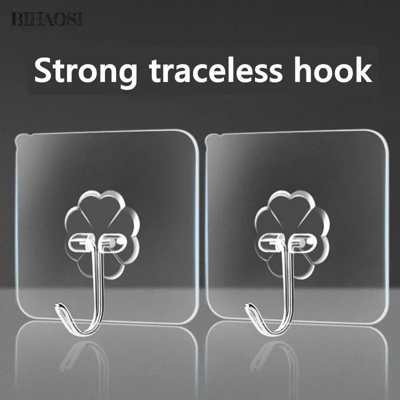 

8 / 5PC Transparent Strong suction Hooks for home Kitchen and Bathroom Cup Sucker Hanger key holder Storage Hangers kitchen wall