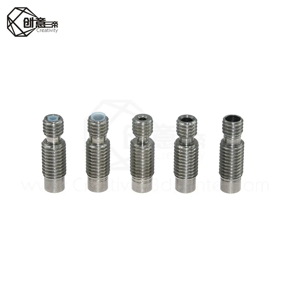 5 шт./лот деталь для 3D принтера V6 Remote Throat Heat Break Hotend M6 нити 1 75/3 0/4 мм горловина v6 из