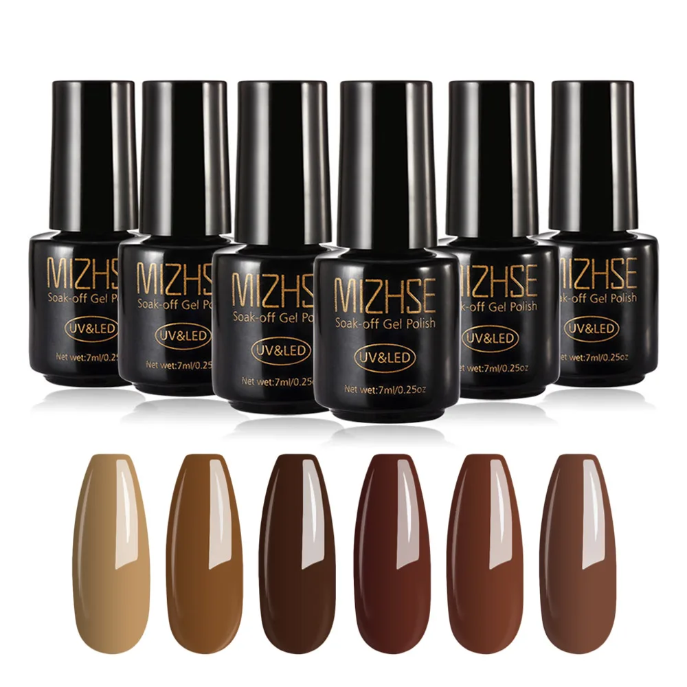 MIZHSE гель УФ Гель лак 7 мл гелевая краска для ногтей основа и верхнее покрытие