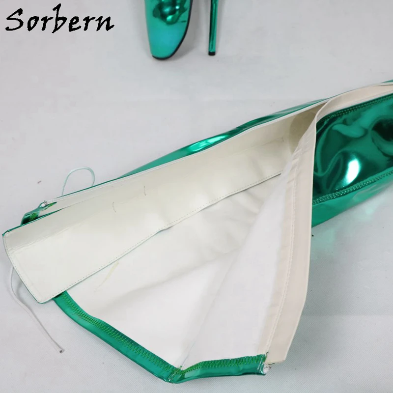 Женские сапоги до середины голени Sorbern черные туфли на высоком каблуке-стилете со