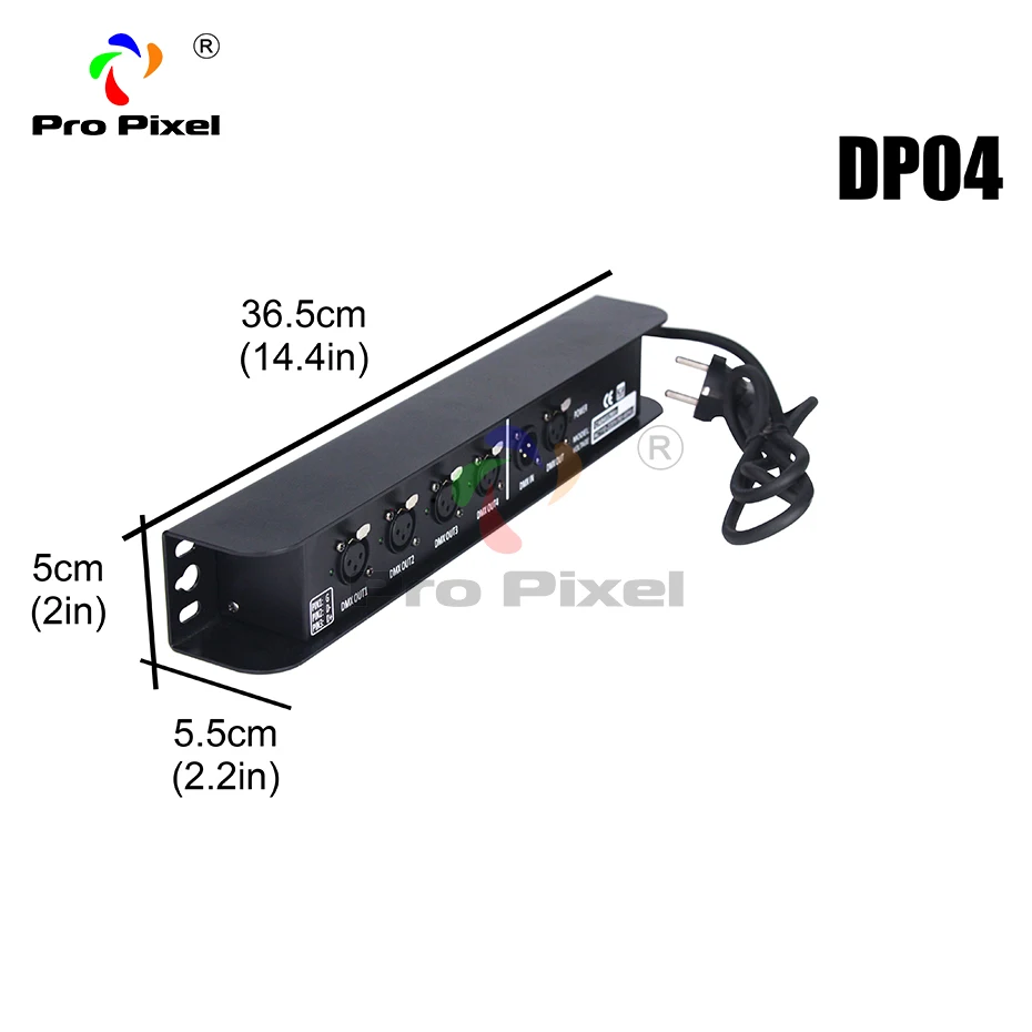 1 шт. регулятор Dmx 4 порта сплиттер DMX выход 512x4 каналы для управления