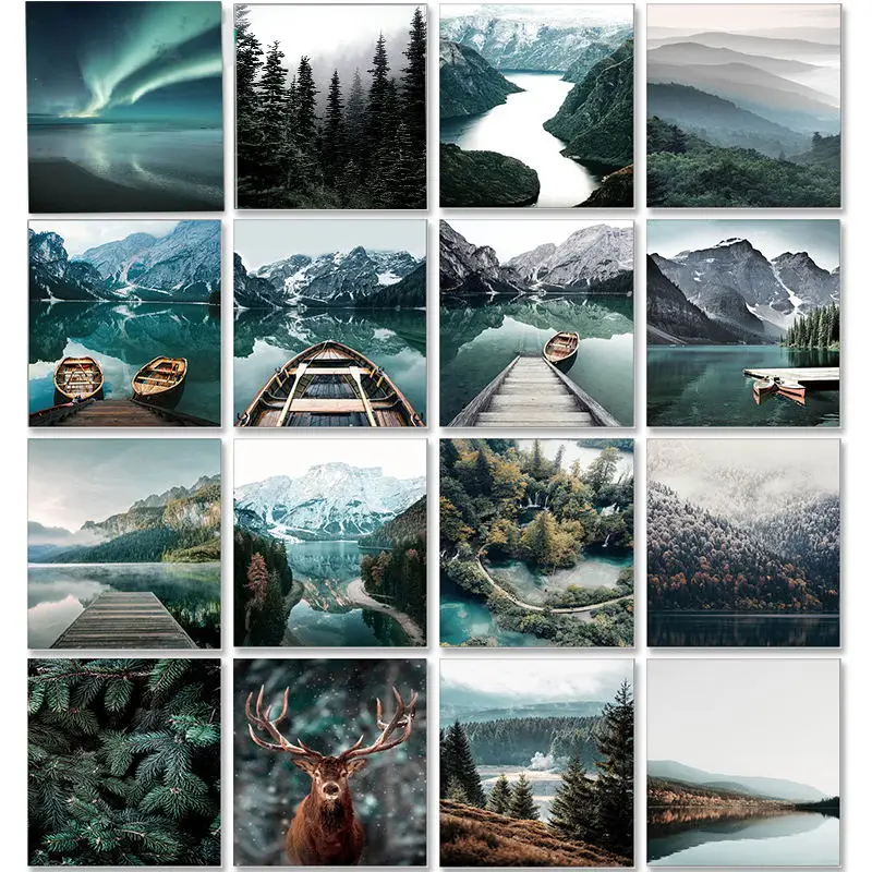 

5D Diamond Painting Scenery DIY on Canvas Landscape Home Decor Embroidery Portrait Diamond Mosaic Needlework Wall Art