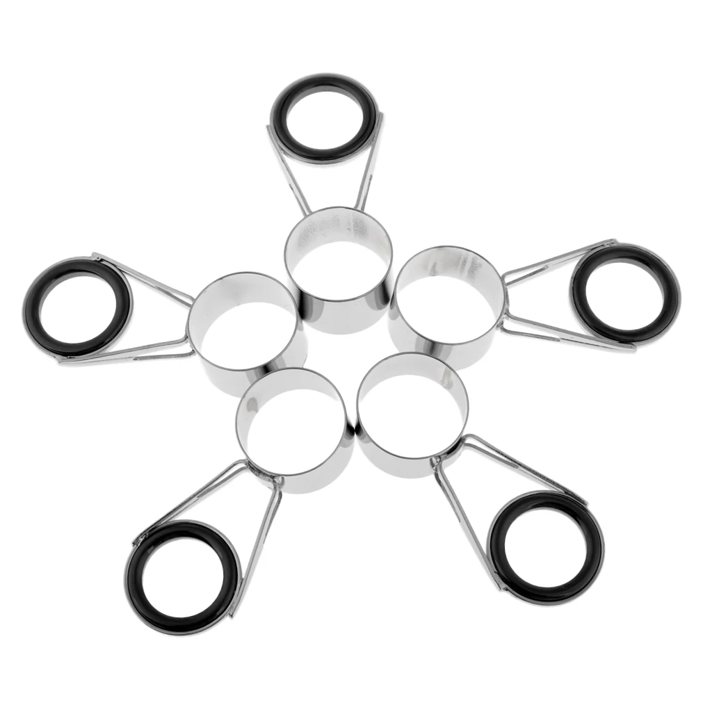 

5pcs Fishing Rod Guides Free Fishing Rod Guides Tip Repair Kit Rod Building Accessories 15/16/18/19mm