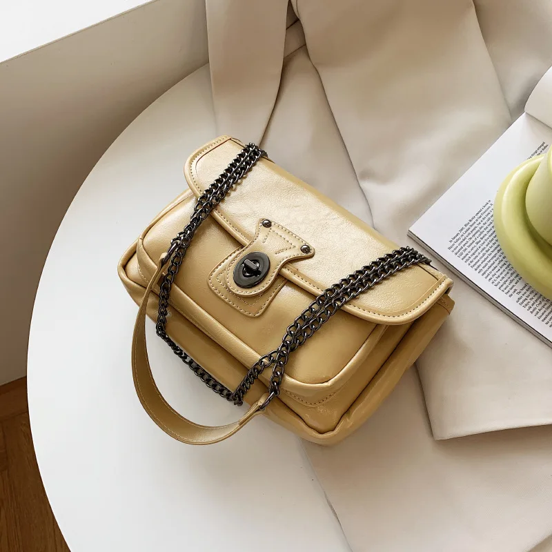 

Motorcycle middle age underarm bag female 2021 new fashion bag retro trend one-shoulder diagonal bag tote bags for woman