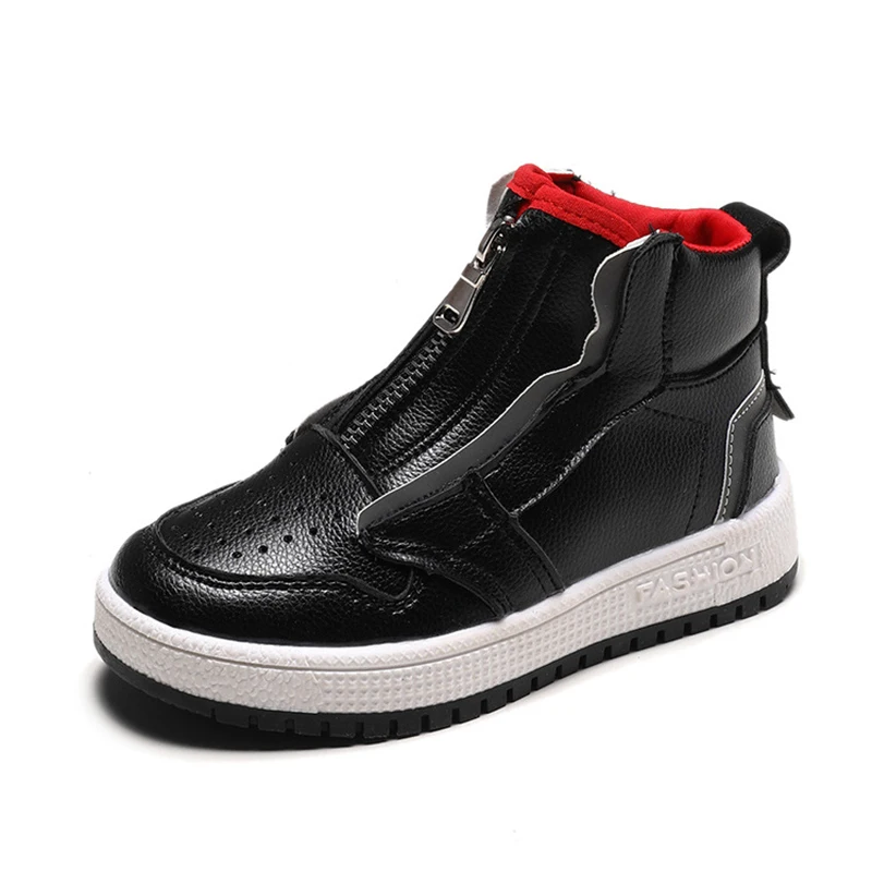 Детские осень-зима модные кроссовки высокая обувь для мальчиков и девочек