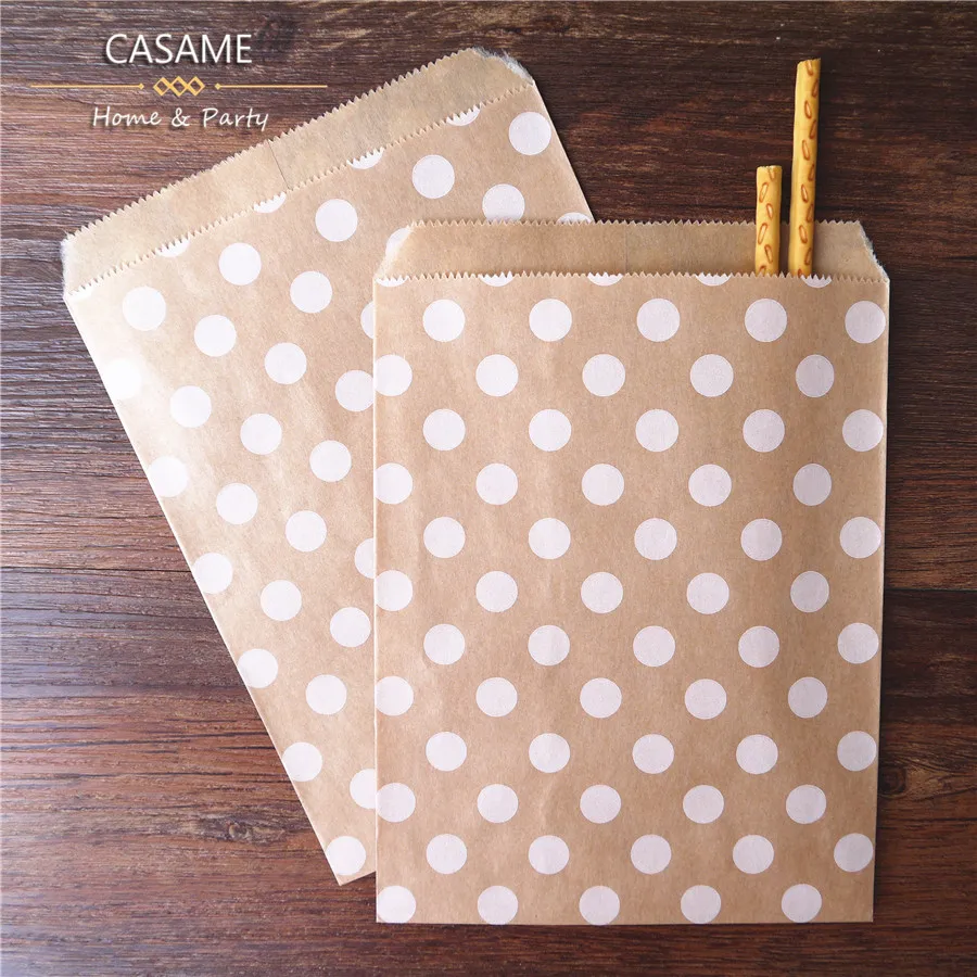 Крафтовые пакеты бумажные для свадьбы дня рождения Нового года партия