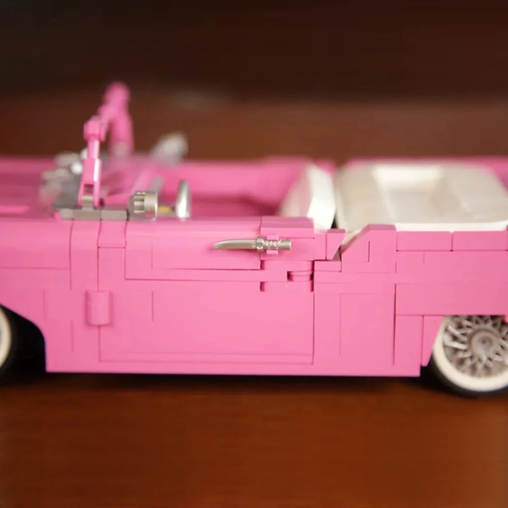 

Expert Creator Ideas High-tech Series City pink retro SUV RSR Racing Building Blocks Bricks Moc Model Modular Kits Sets Gift