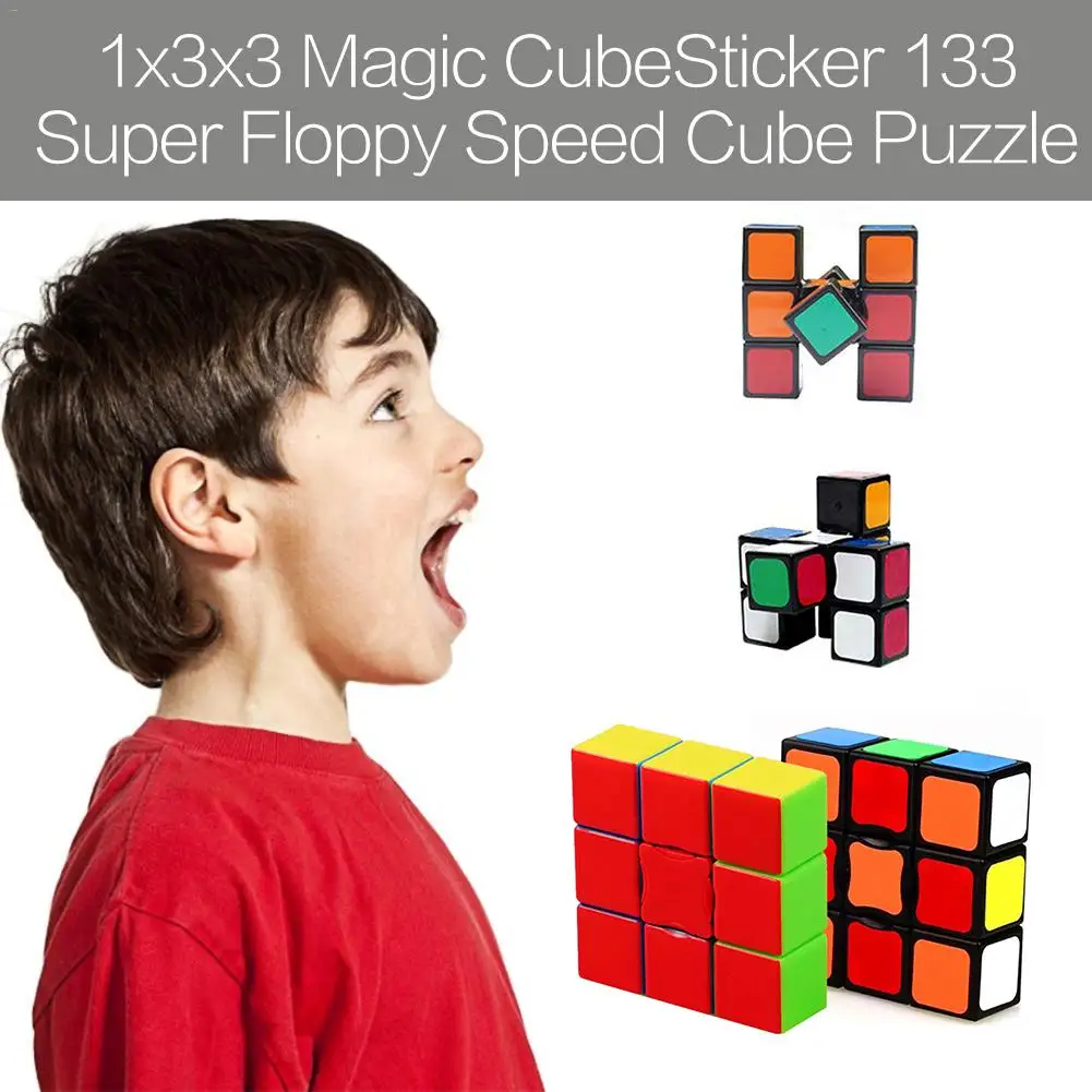 

x3x3 Magic Cube Single Layer Easy Play for Beginner Super Floppy Speed Cube Puzzle Educational Toy Special Toys lovely
