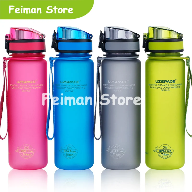 UZSPACE Спортивная бутылка для воды протеиновый шейкер Кемпинг Пешие прогулки