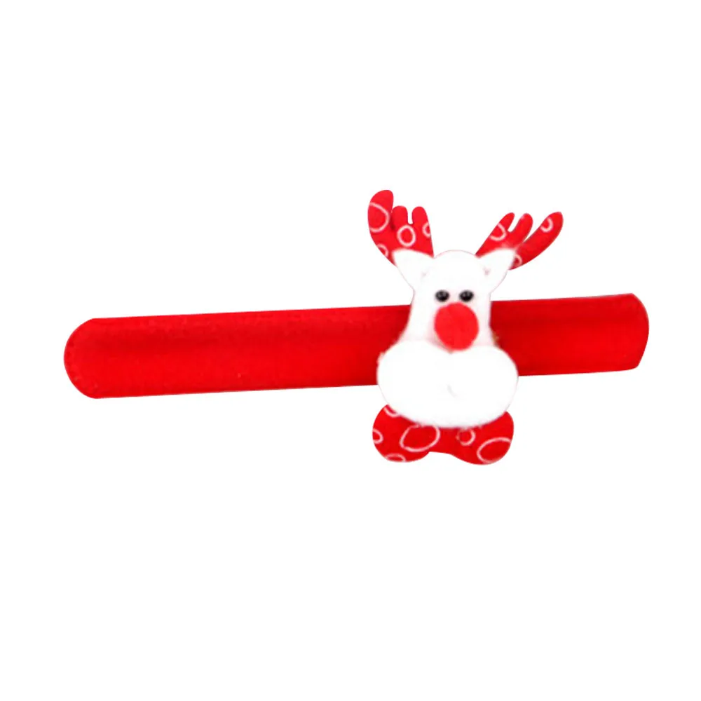 Рождественский браслет детский мягкий круглый подарок на запястье игрушки для