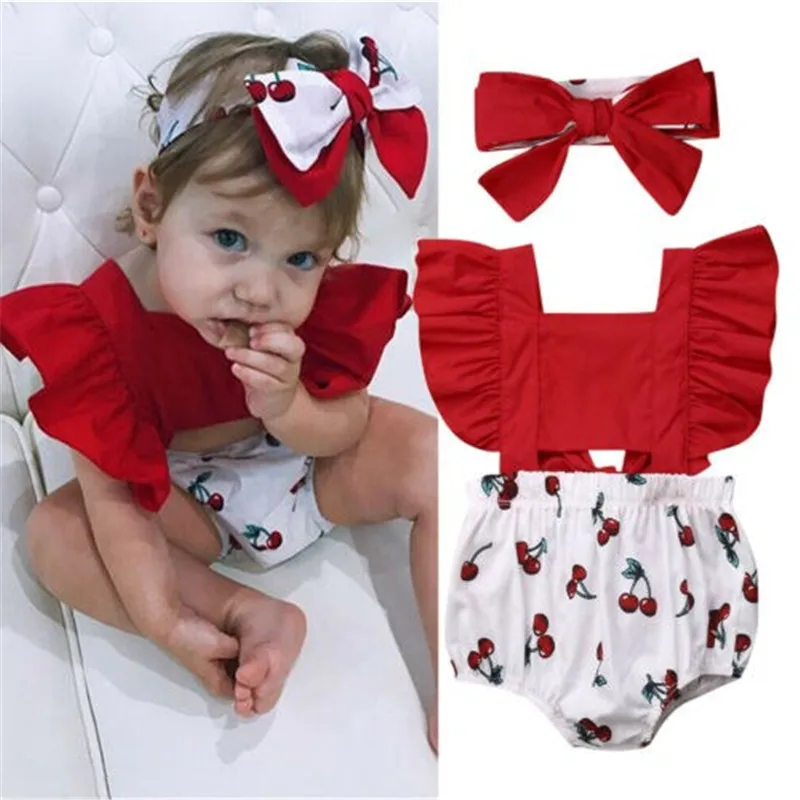 2020 летний комплект одежды для маленьких девочек комбинезон с открытой спиной и