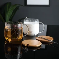 glass cup transparent star meteor mug handle cups couple gifts milk tea coffee cup cocktail glass drinkware creative gold plated