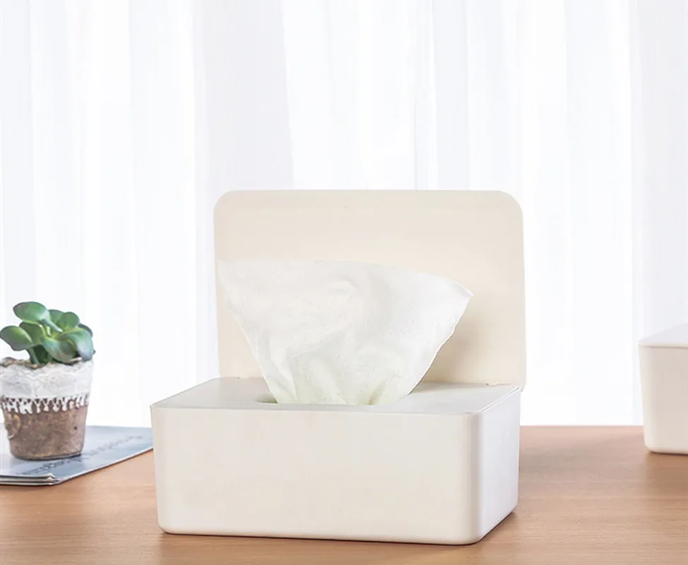 

Tissue Box Wet Wipes Dispenser Holder Dry Wet Tissue Paper Case Box Wipes Napkin Storage Box Holder Container