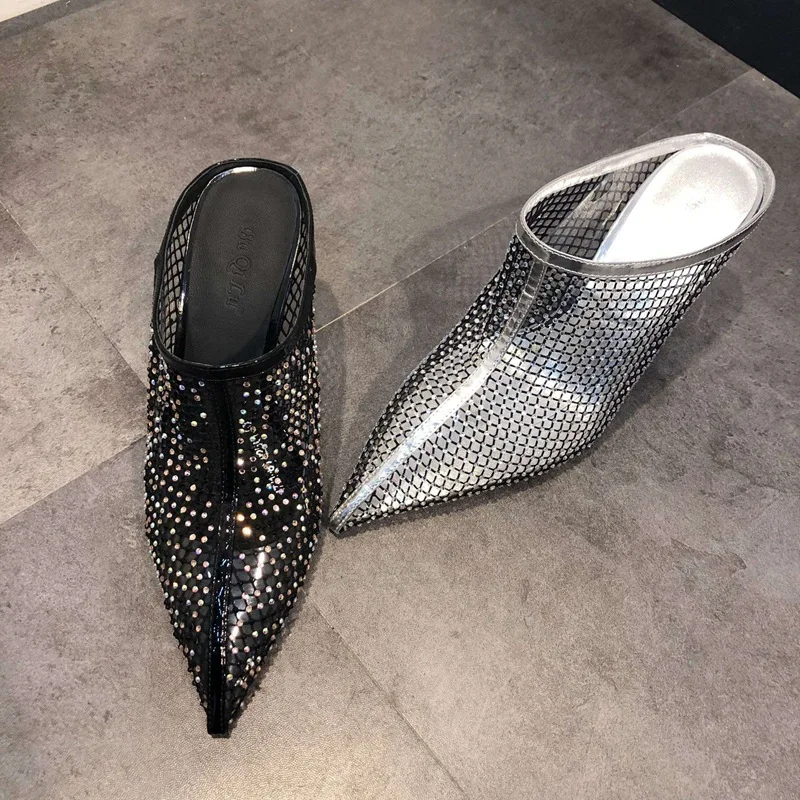 2019 Летняя обувь в американском стиле женские шлепанцы без задника босоножки на