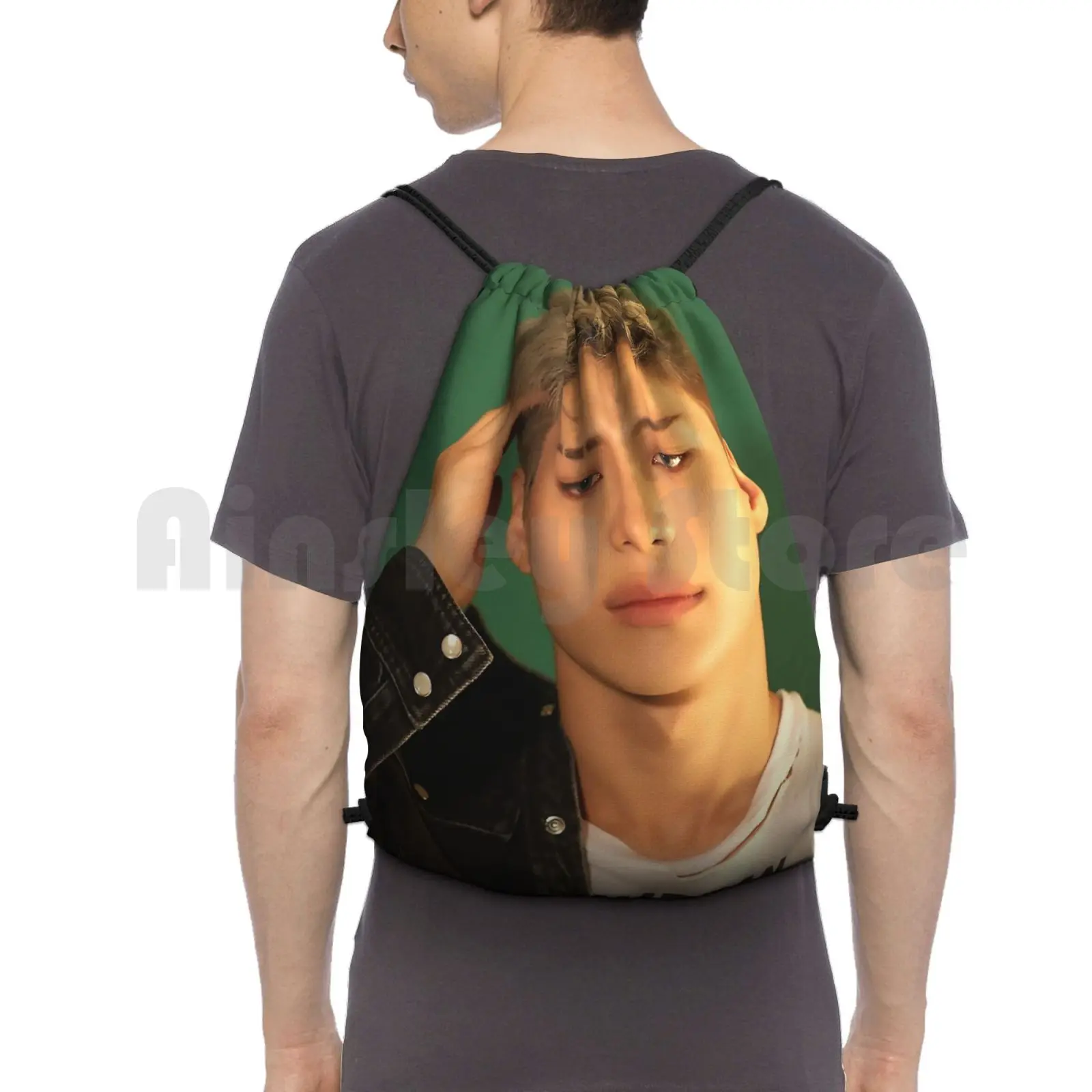 Спортивная сумка Taemin рюкзак с кулиской водонепроницаемая Lee Tae Min Shinee Press It Move Day