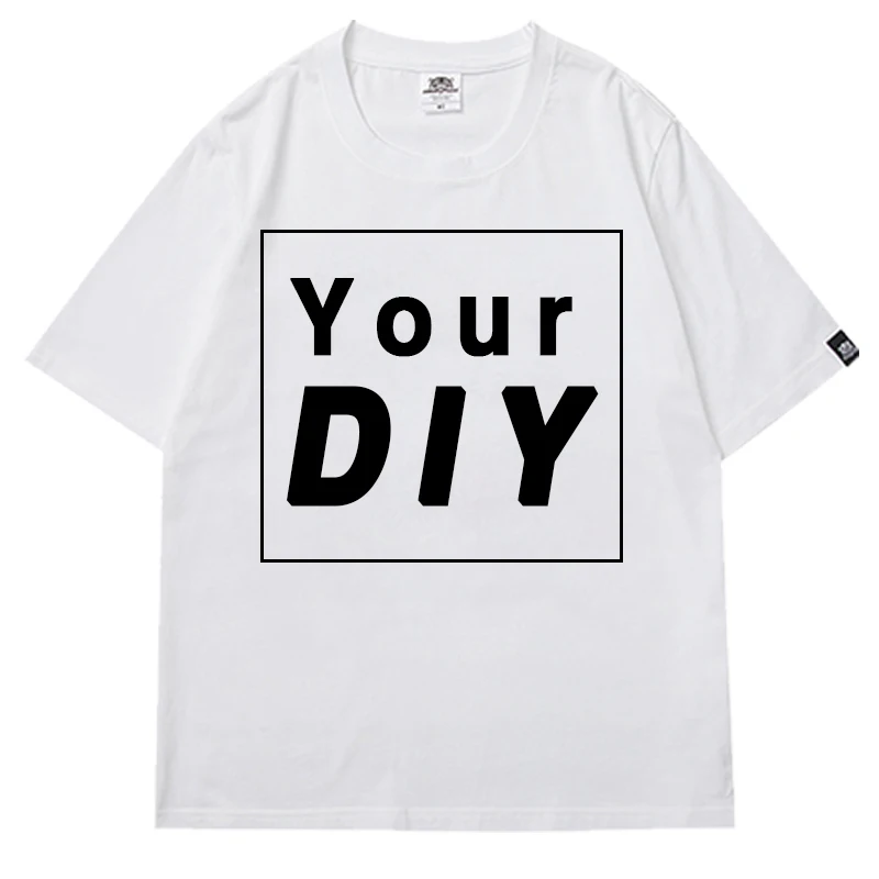 

DIY Family Look T-shirt Custom Logo/Picture Women's T-shirt Unisex Boy Gilrs Short Sleeve Oversized T-shirt Your Design Top Tees