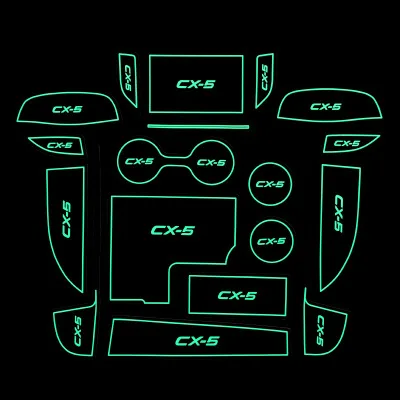 

High quality Cup Mats Anti Slip Door Groove Mat Interior Car Styling For 2017 2018 Mazda CX-5 CX 5 CX5 Gate Slot Pad Non-slip