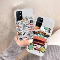friends tv central coffee phone case transparent for oneplus 7 9 8 t pro shell cover coque funda