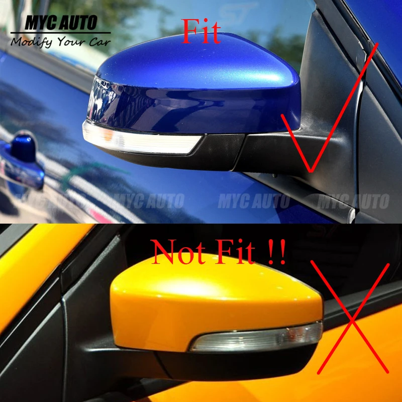 Сменная Крышка для зеркала из углеродного волокна Ford Focus MK2 MK3 RS ST 2008 2009 2010 2011 2012 2013