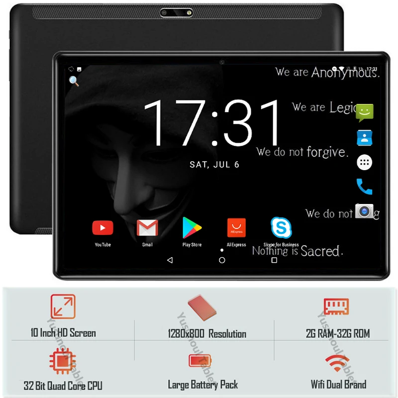 2021 новая ОС Android 9 0 Dual Sim Tablet pc двойная камера заднего вида 5MP пикселей 32 Гб