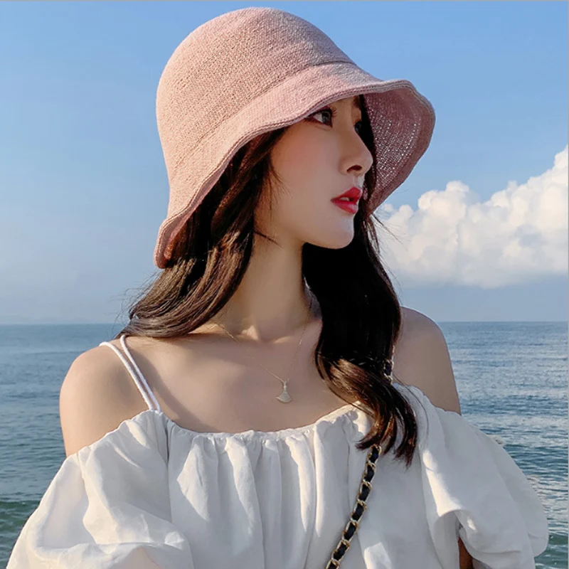 Женская летняя Соломенная пляжная шляпа складная Складная дорожная упаковочная