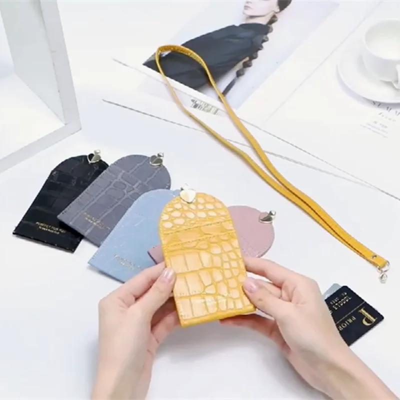 Крокодиловый узор ID держатель для карт кошелек Холтер Студенческая Обложка