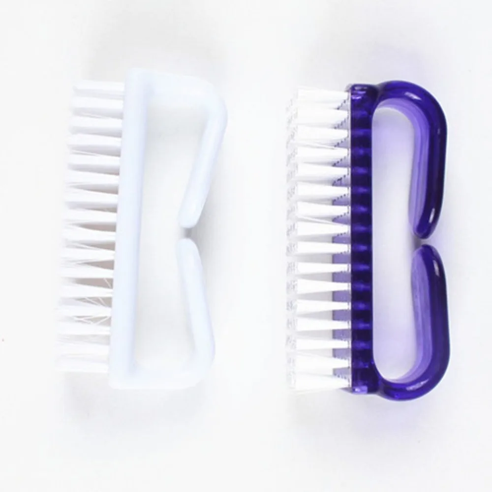 Ручка для ногтей кисть рук очистки Чистящая Щетка ног Очиститель педикюрные