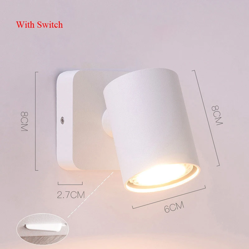 

Настенный светильник TIMULT белый/черный 7Вт