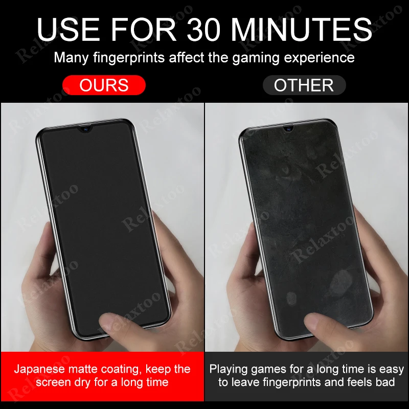 Матовое матовое защитное стекло полное покрытие для Samsung Galaxy A20S A30S A50S A51 A71 A81 A01