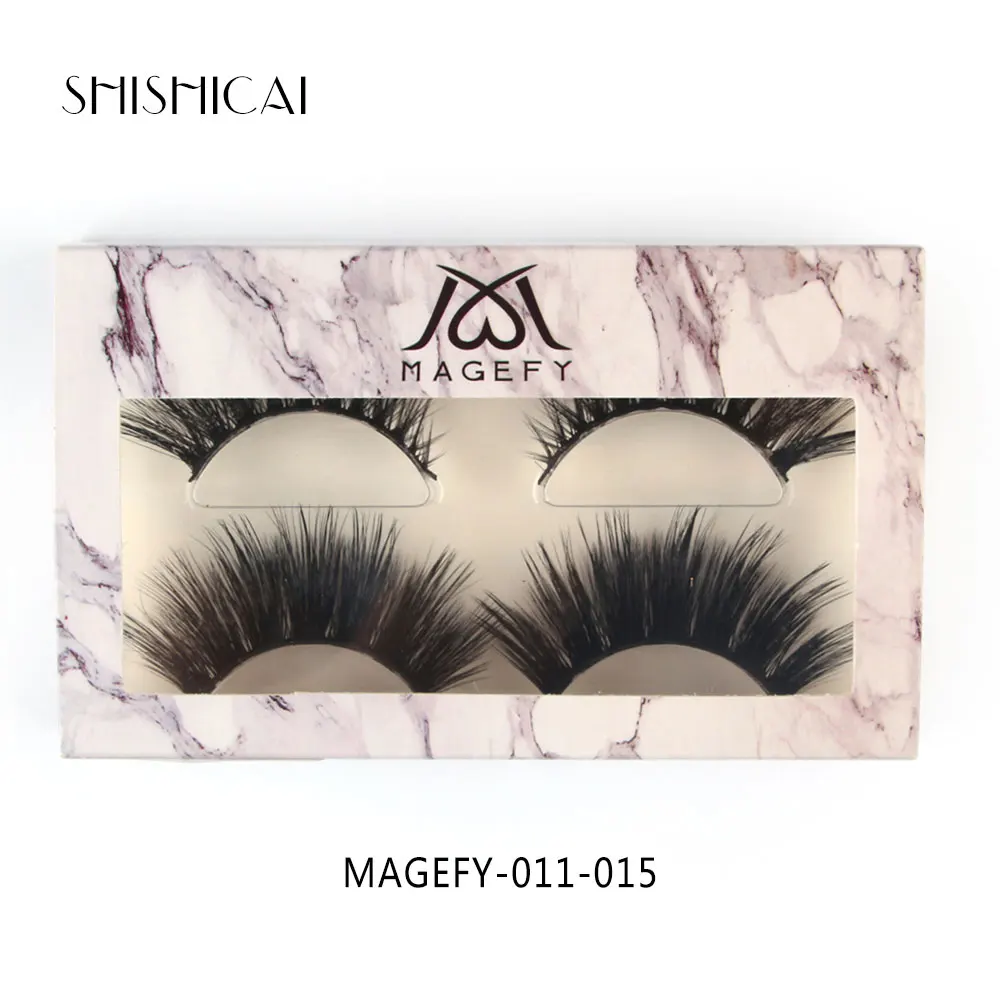 2 пар/упак. Поддельные ресницы норковые длинные накладные для макияжа