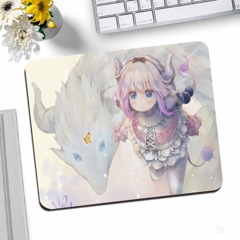 Анимационный комикс японский игровой коврик для мыши манга Kanna Kamui Dragon милый