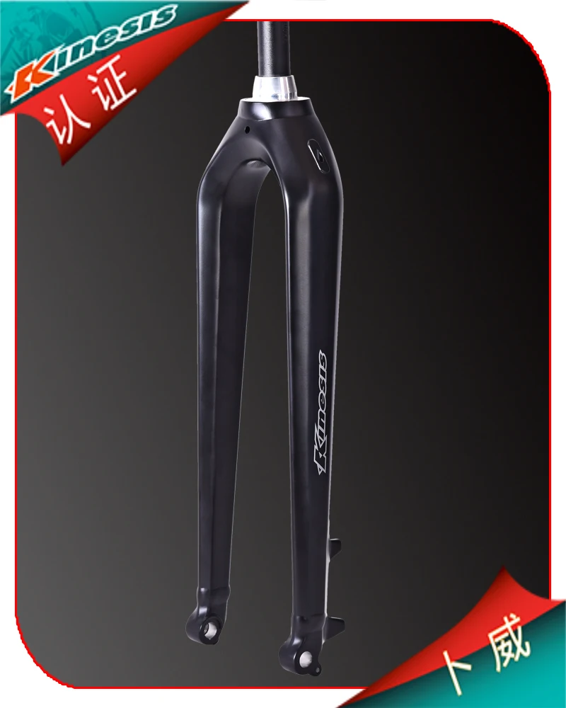 Kinesis 27," 650B 29er алюминиевая MTB Boost вилка жесткая коническая 1/8" до 1 1/" дисковый тормоз 110 мм x 15 мм через ось вилки