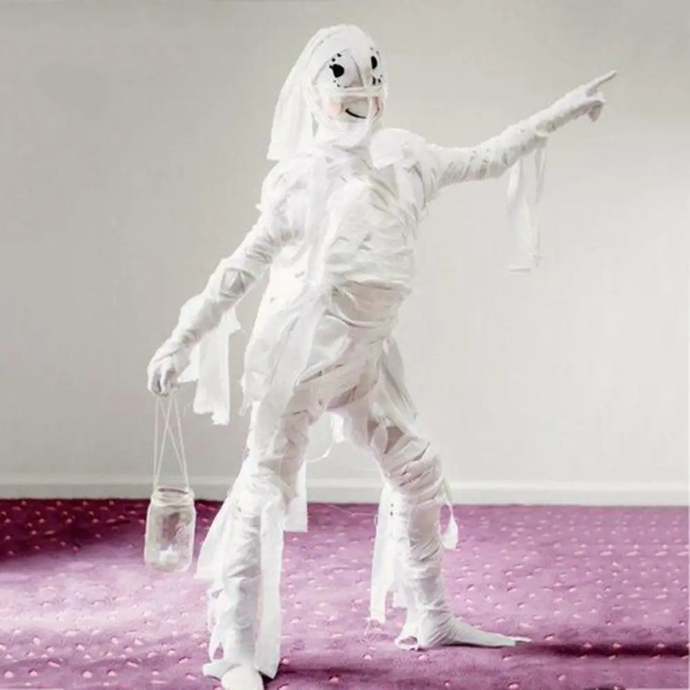 Занятие на Хеллоуин одеваются Мумия повязки обертывание ремень Костюм Смешные