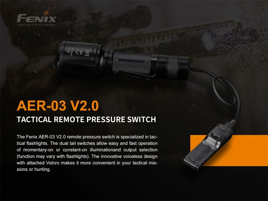 Fenix AER-03 V2.0 дистанционный переключатель давления для Fenix фонарик TK16/TK32/TK25 красный/TK25 R& B/TK25 IR